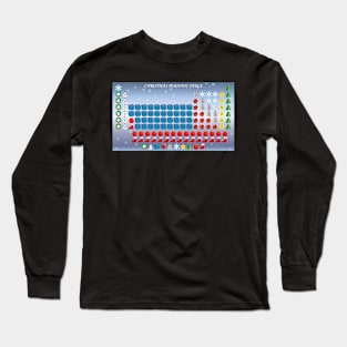 Christmas Periodic Table Long Sleeve T-Shirt